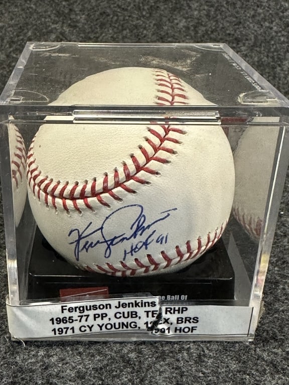 FERGIE JENKINS HOF 91 SIGNED AUTOGRAPED & INSCRIBE RAWLINGS OFFICIAL MAJOR LEAGUE BASEBALL SINGLE (1 of 4)