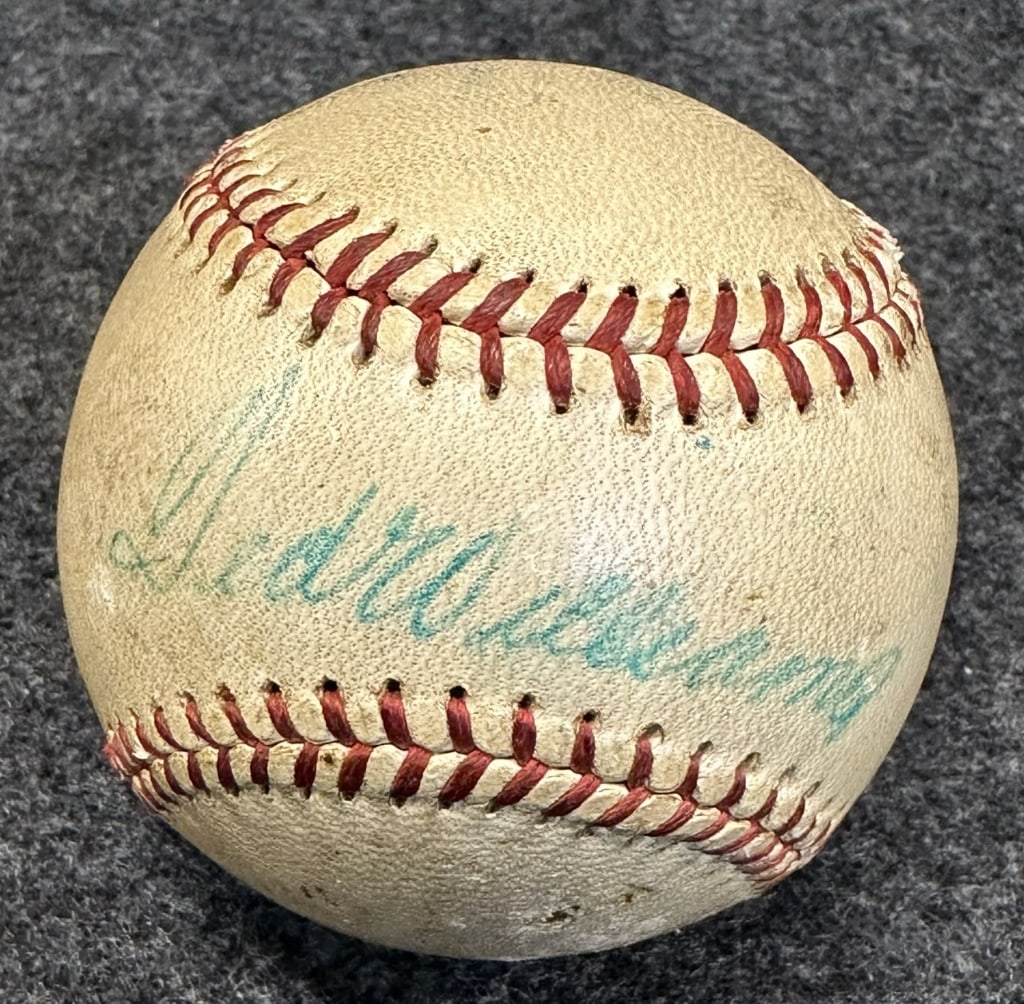 1952-69 TED WILLIAMS SINGLE SIGNED AUTOGRAPHED SPA 1952-69 SPALDING OFFICIAL NATIONAL LEAGUE (1 of 7)