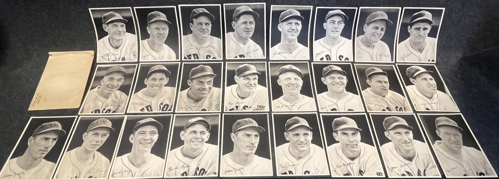 ORIGINAL LOT W/ MAILING ENVELOPE OF 25 1946 BOSTON THESE ARE ALL IN EXCELLENT CONDITION, STRONG: THESE ARE ALL IN EXCELLENT CONDITION, STRONG OVERALL 9" X 6.5" PHOTOS