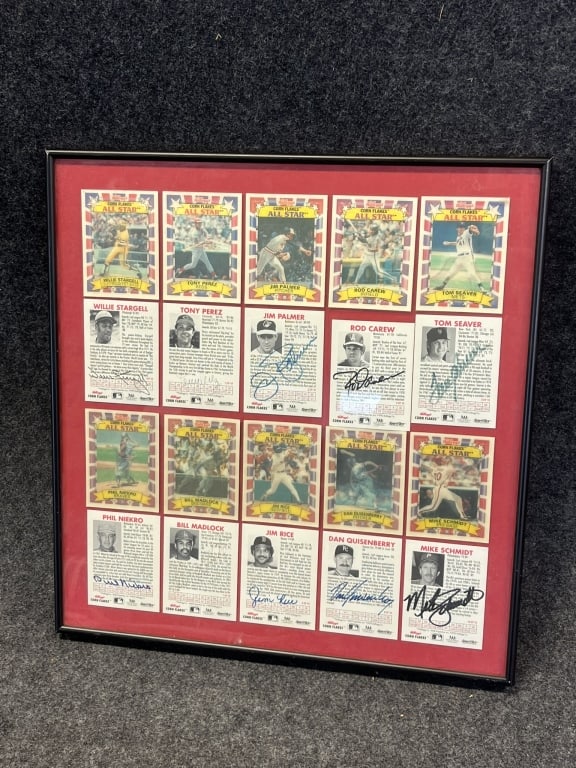 ORIGINAL KELLOGG'S CORN FLAKES SIGNED & FRAMED LOT GREAT ORIGINAL SET OF 20 ORIGINAL KELLOGG'S CARD (1 of 10)