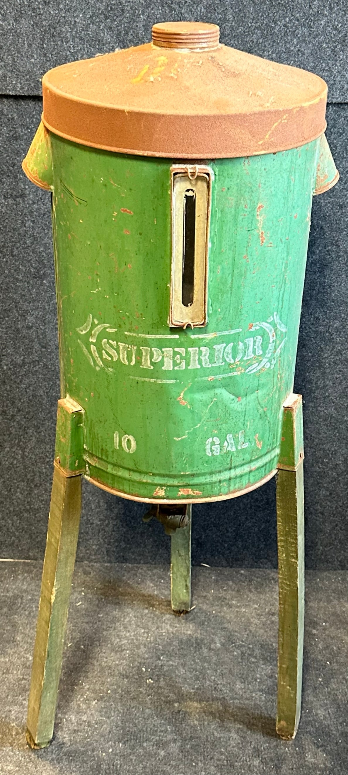 Antique Primitive Gravity Cream Separator Green Painted Superior 10 Gallon (1 of 8)