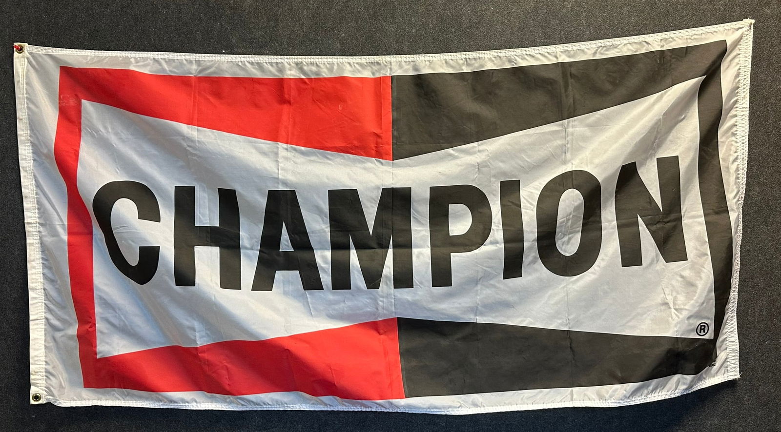 1970s Champion Spark Plug Hanging Banner Advertising Sign (1 of 5)