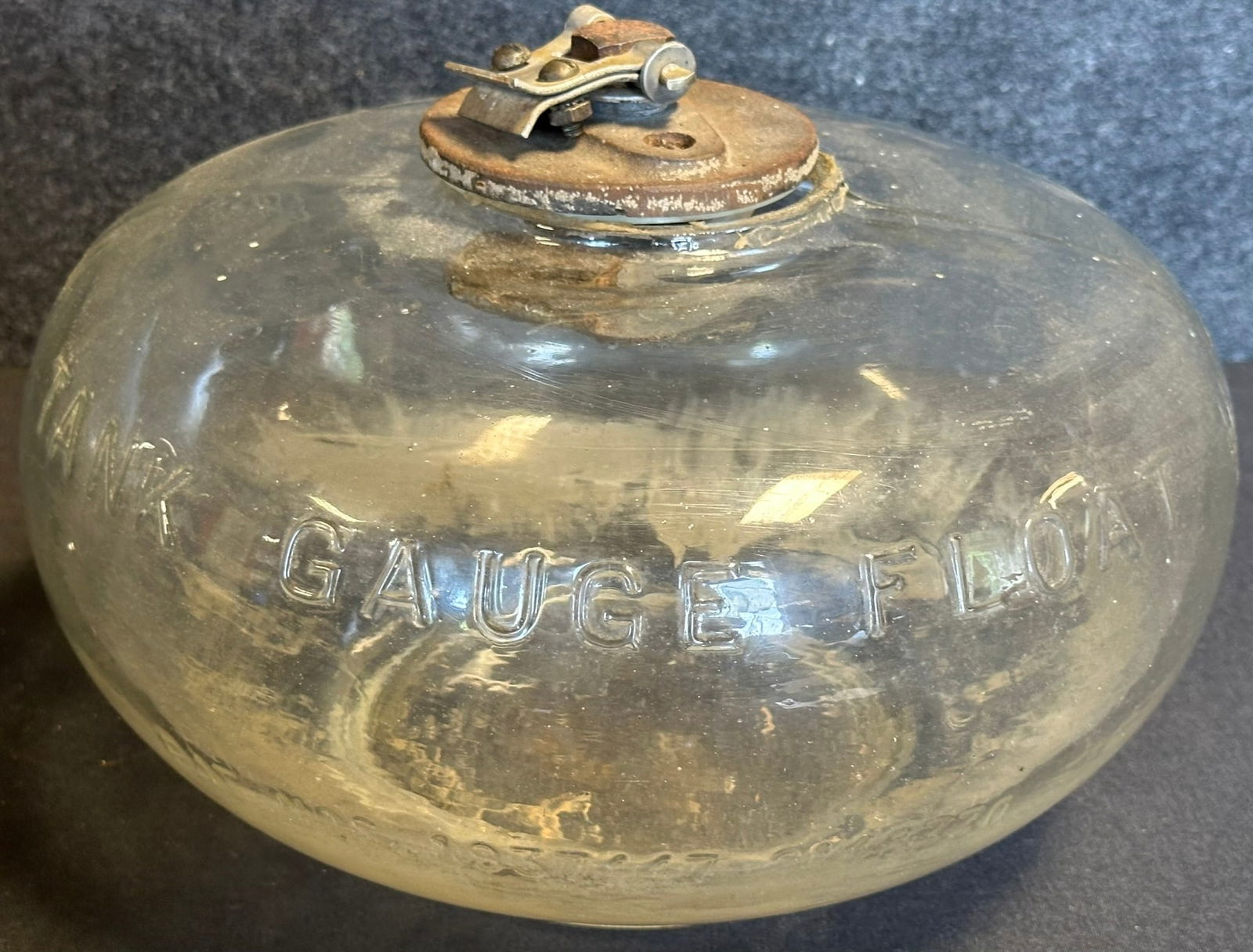 Tokheim Glass Embossed Tank Gauge Float Gas & Service Station Tanker Truck (1 of 5)