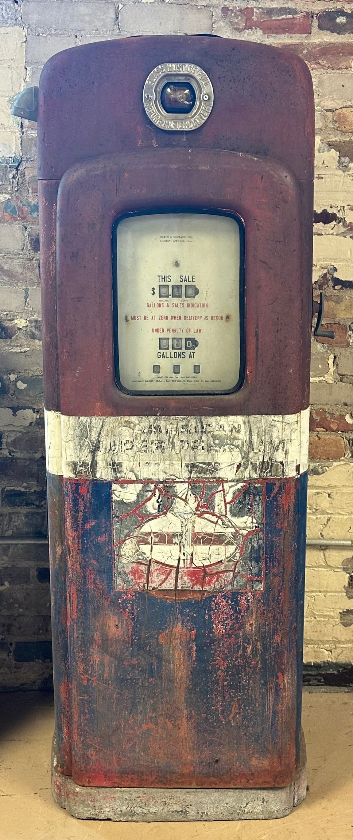 Martin & Schwartz Model No 80 Standard Oil Gas Pump (1 of 12)