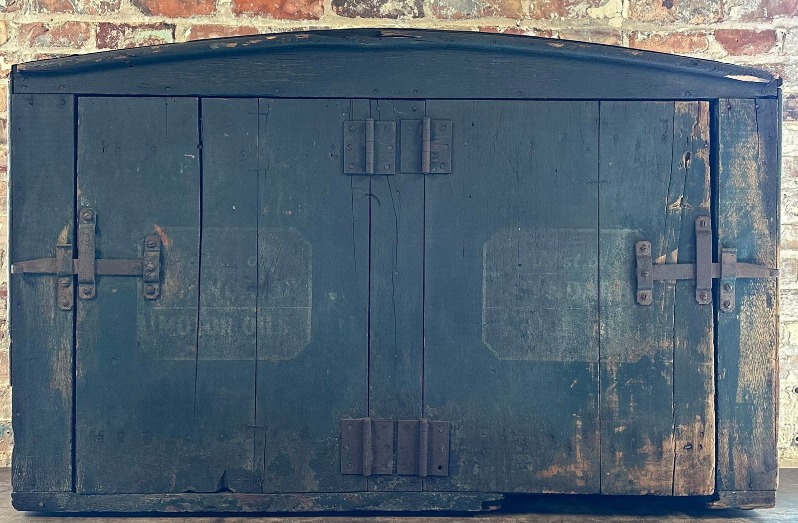 Standard Oil Late 1890s Early 1900s Wooden Wagon 25 Gallon Oil Barrel Cabinet (1 of 15)