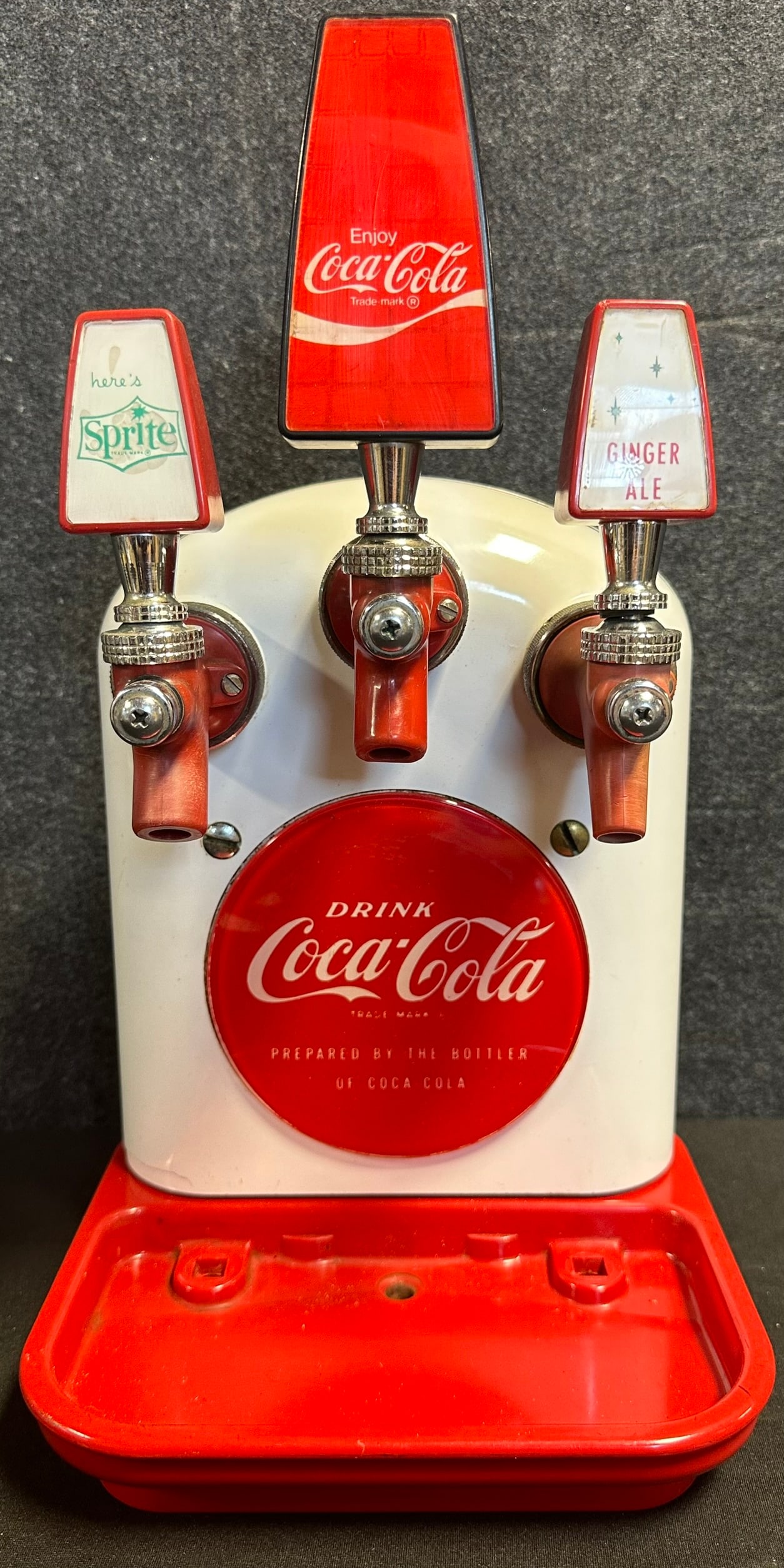 1950s Coca Cola Sprite Ginger Ale Coke Cornelius Tombstone Advertising Soda Fountain Dispenser (1 of 10)