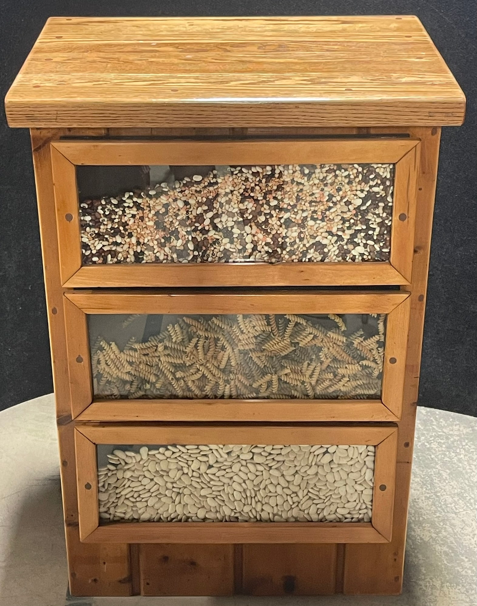 Great Antique Repurposed General Store Seed Counter Bar Table #1 of 2 (1 of 6)