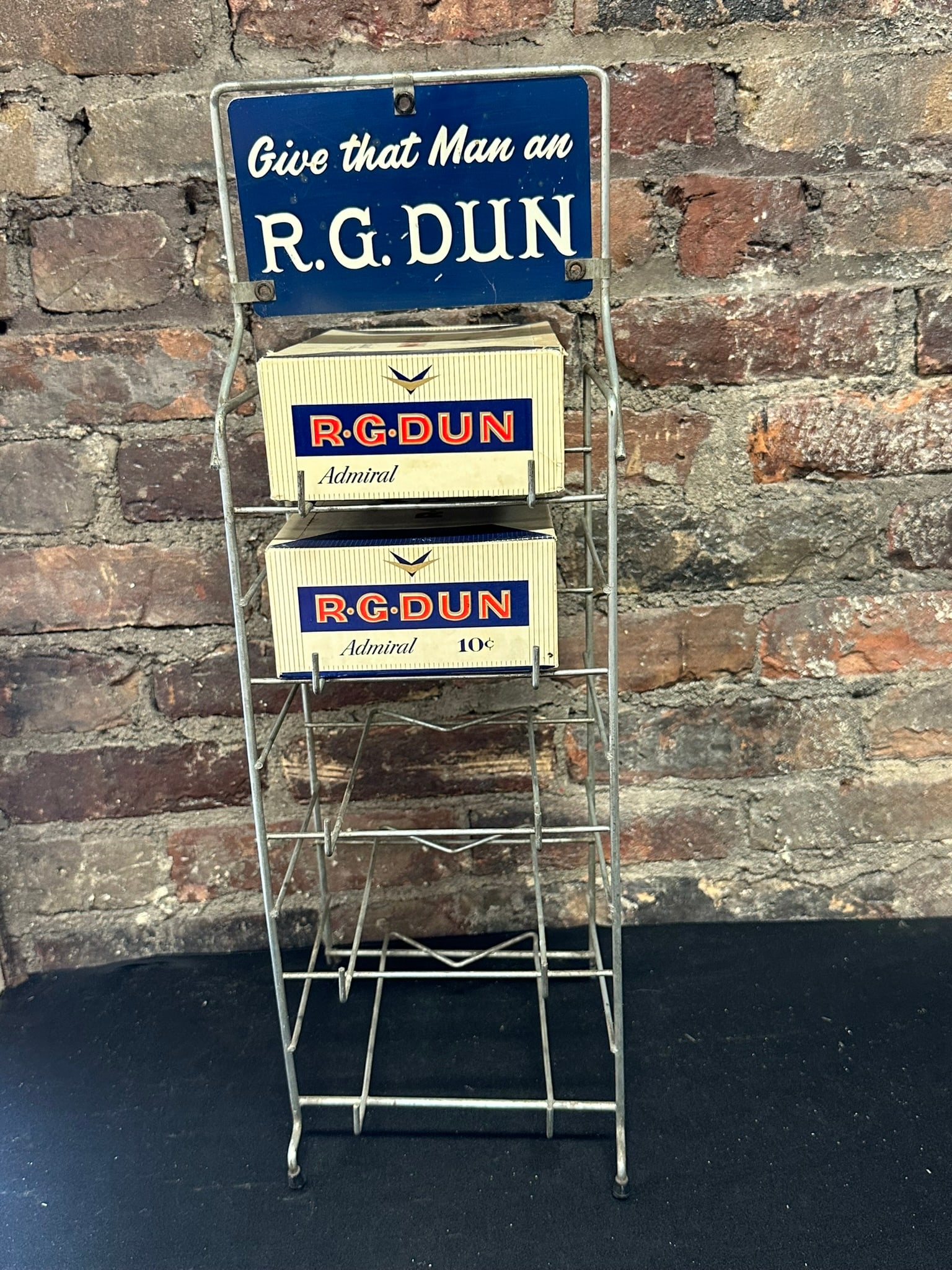Antique R.G. Dun Cigar Store Display Rack w/ 2 Original  Boxes (1 of 8)