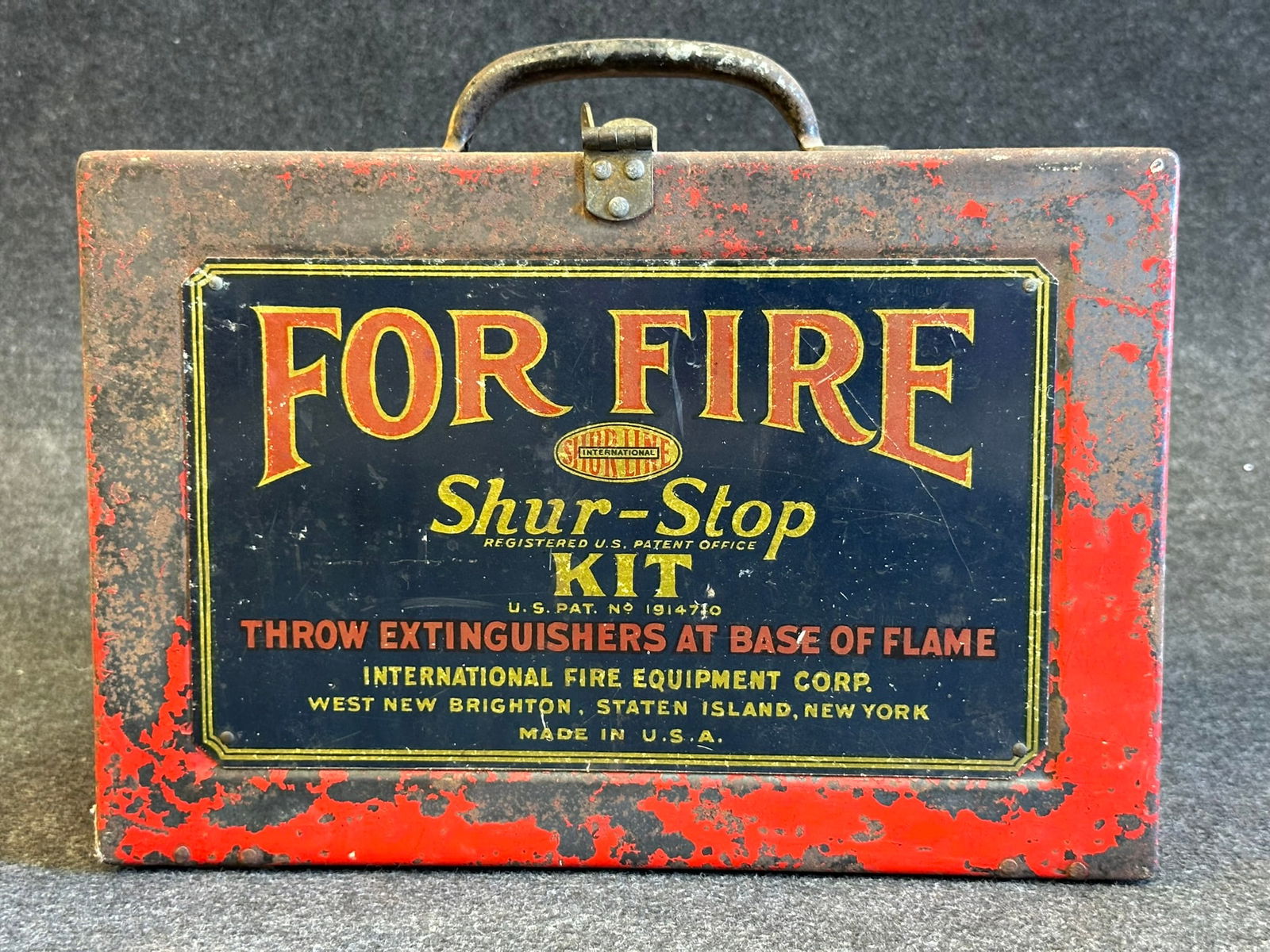 Original Shur-Stop Fire Extinguisher Kit with (6) Glass Fire Bombs (1 of 5)