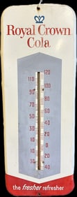 Vintage Royal Crown Cola Outdoor Thermometer