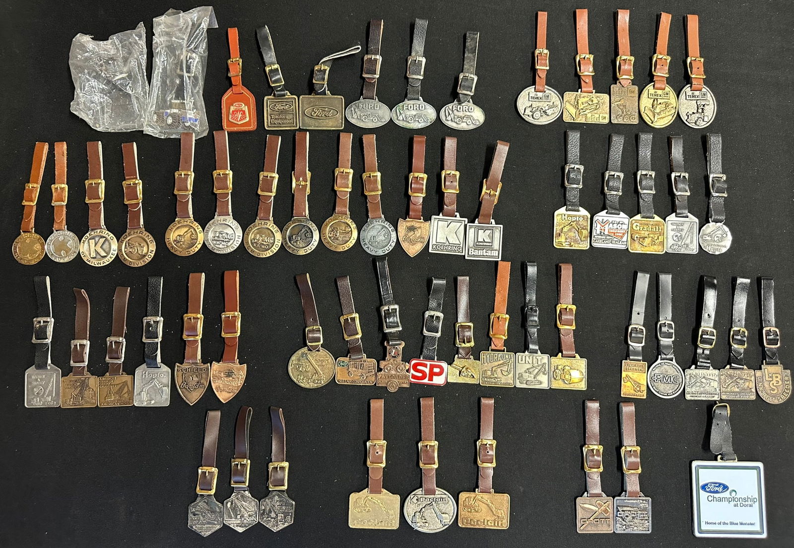 Great Collection of 59 Vintage NOS Automotive & Agriculture Key Fobs (1 of 5)