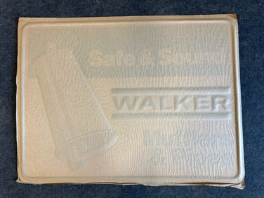 NOS Lot of 5 1970s 80s Walker Mufflers & Pipes Embossed Aluminum Signs W/ Original Box