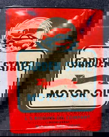 Garden State Motor Oil L.S. Riggins Oil Millville NJ 2 Gallon Can