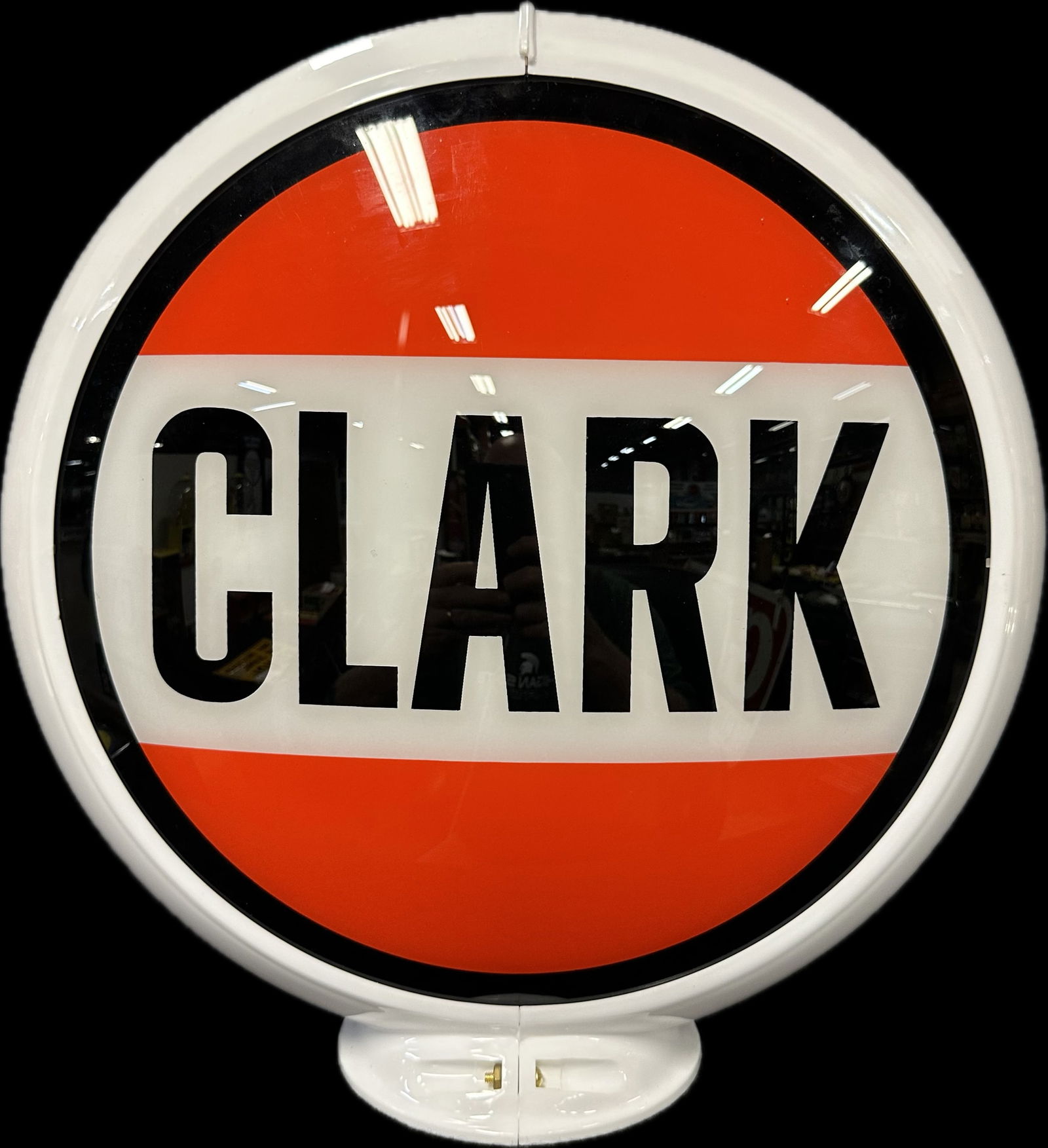 Clark 13.5" Complete Original Gas Pump Globe (1 of 7)