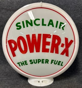 Sinclair Power-X "The Super Fuel" Complete 13.5" Gas Pump Globe