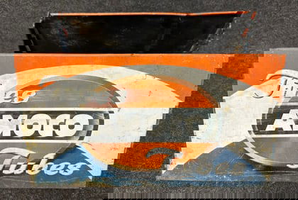 Amoco Tubes Early 1940s Painted Metal Advertising Tire Rack Display