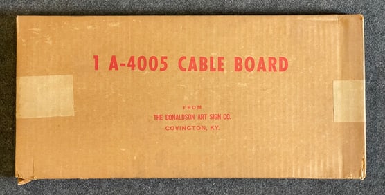 MINT NOS Vintage 1950s Packard Battery Cable Rack Sign w/ Original Box