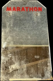 Marathon Bathroom Vanity Gas Service Station Advertising Mirror Sign