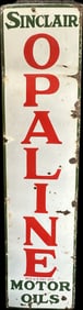 Sinclair Opaline Motor Oils Single Sided Porcelain 5' Advertising Sign