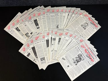 Lot 35 Red Wings Extra Magazines from 1986-1987 Season