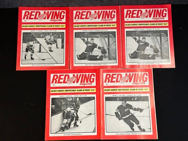 5 Red Wing Magazines Oct. 18, 1964 - Nov. 8, 1964 - High Grade