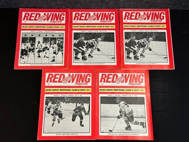 5 Red Wing Magazines  Nov. 18, 1964 - Jan. 9, 1965 - High Grade