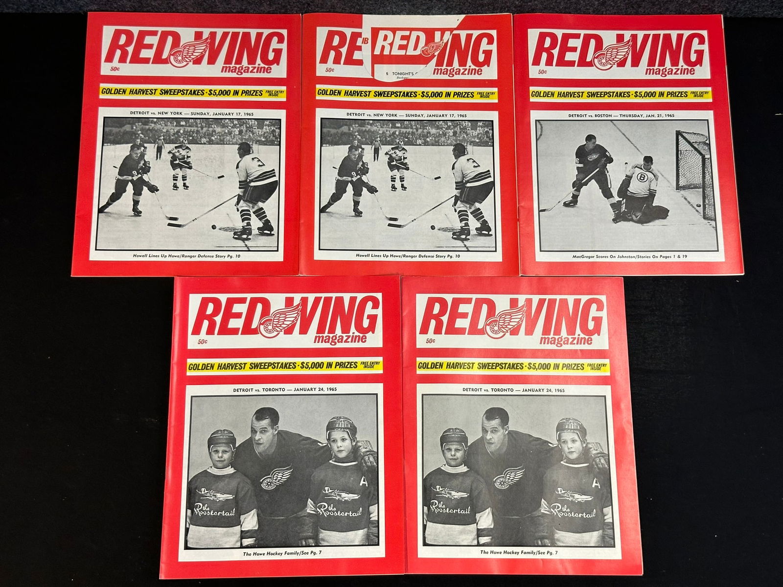 5 Red Wing Magazines  Jan. 17, 1965 - Jan. 24, 1965 - High Grade (1 of 7)