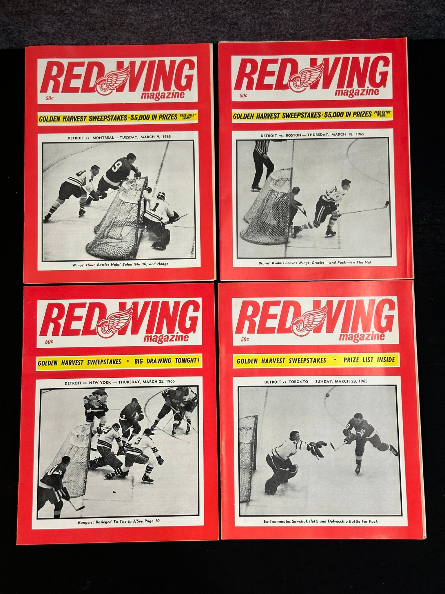 4 Red Wing Magazines  Mar. 9, 1965 - Mar. 28, 1965 - High Grade (1 of 6)