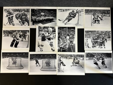 Lot 12 Original 1991-1992 8x10 Detroit Red Wings Photographs