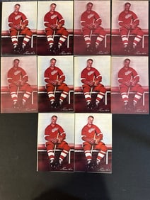 10 Original NOS Gordie Howe Detroit Red Wings Pamphlets