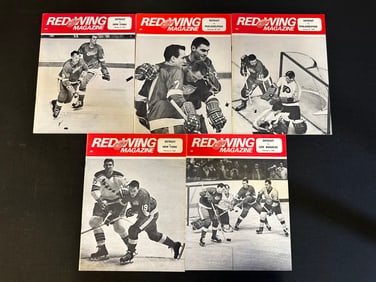 5 Red Wing Magazines Oct. 15, 1967-Feb. 8, 1968 - High Grade