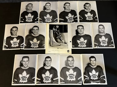 Lot 13 Original 1950s Toronto Maple Leaf Photographs by Turofsky