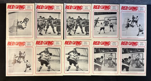 Lot 10 Red Wing Magazine Duplicates Feb. 23, 1967-Apr. 2,1967 - Near Mint