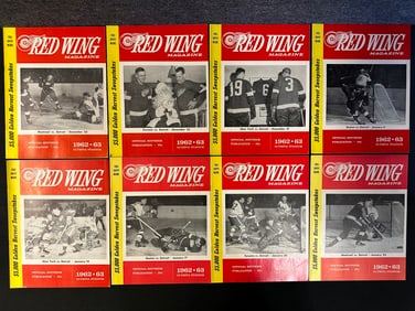 8 Red Wing Magazines Dec. 23, 1962-Jan. 24, 1963 - Near Mint