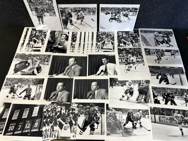 36 Original Photographs Pertaining to The Detroit Red Wings & Holding Stanley Cup