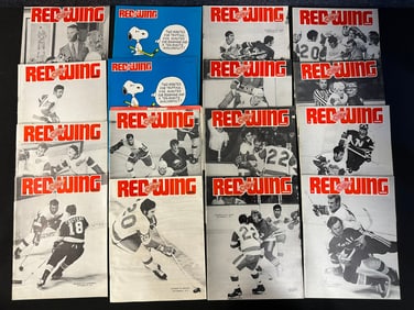 Lot 16 Red Wing Magazine Game Insert Oct. 9, 1971-Dec. 31, 1971