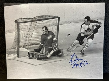 Autographed Matted Print of #6 Toronto Maple Leafs Ron Ellis Dated 2/5/70
