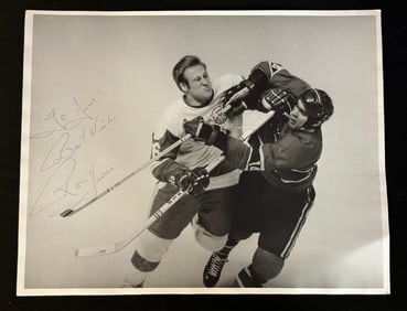 Autographed & Personalized Photograph of Detroit Red Wings Ron Harris