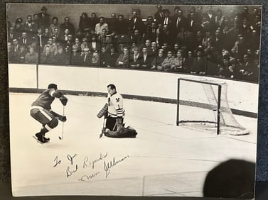 Autographed & Personalized Matted Photographic 20x16 Print of Norm Ullman Scoring Jan. 5, 1967