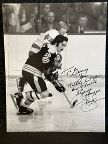 Glen Sather Autographed & Personalized 14"x11 Matted Print