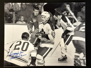 Autographed & Personalized Matted Print of Paul Henderson 10/11/1969