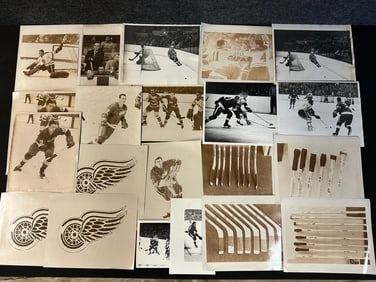 21 Red Wing Related Photographs Majority Capture Gordie Howe & Steve Yzerman