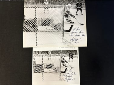 Autographed & Personalized Duplicate Photograph & Matted Print of Tim Higgins