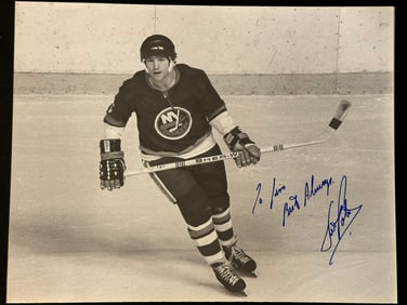 Autographed & Personalized Matted Print of Denis Potvin