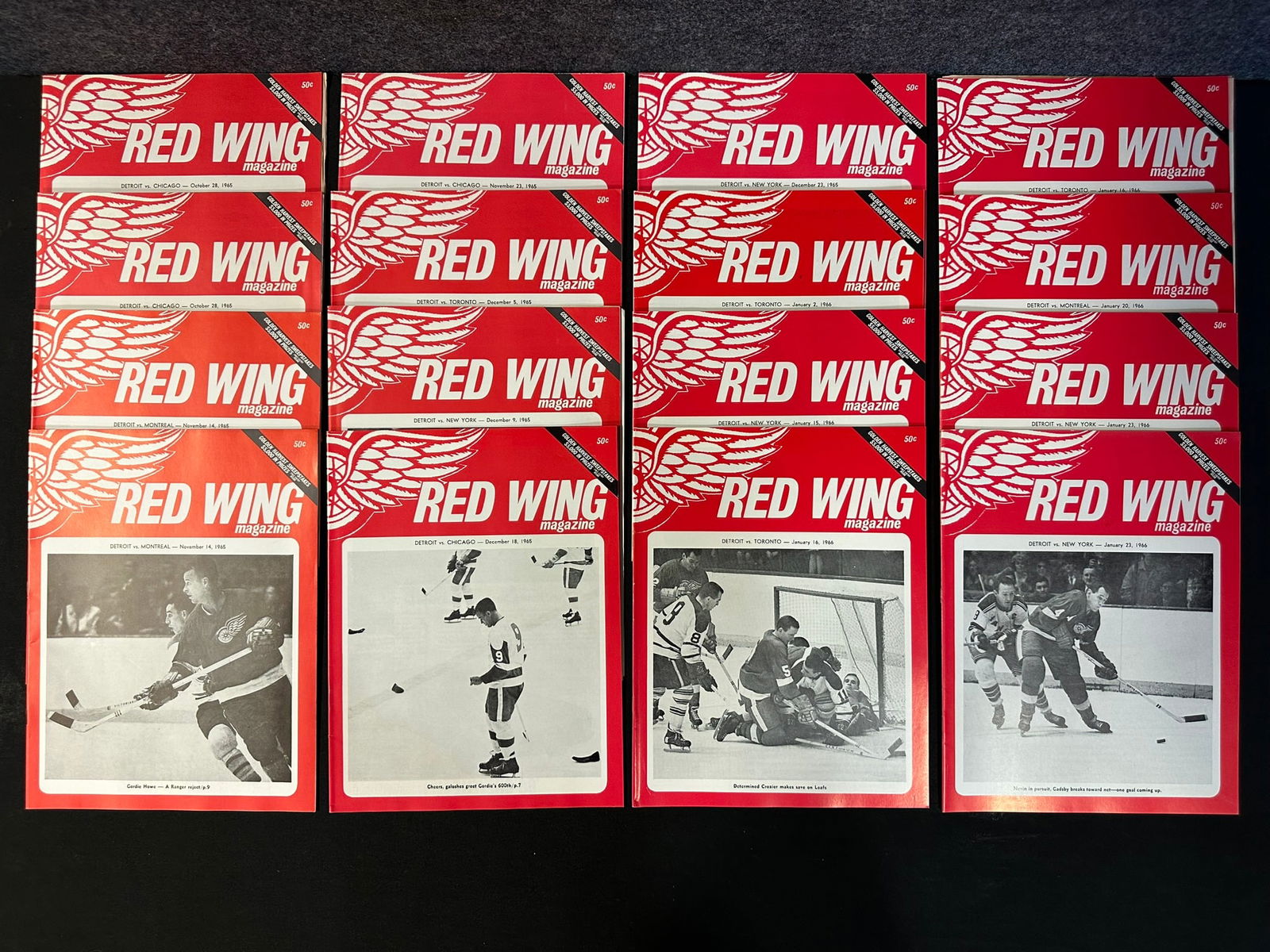 Lot 16 1965-1966 Oct 28 - Jan 23 Red Wing Magazine - High Grade (1 of 6)