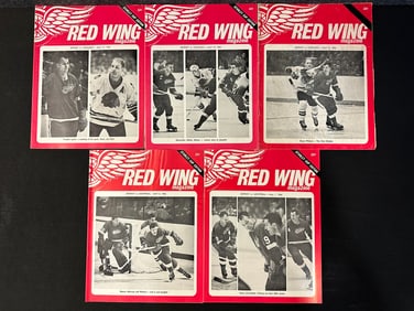 Lot 5 Stanley Cup Edition 1965-1966 Season Red Wing Magazine