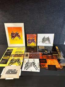 Mint 1969-70 Detroit Red Wings Yearbook w/ All Original Artwork & Negatives