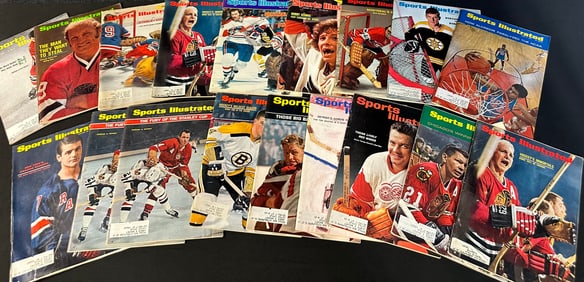 Large Lot 18 60s-70s High Grade Sports Illusrated Magazines
