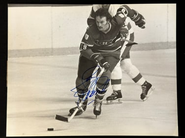 Montreal Canadiens Larry Robinson 11"x14" Autographed Matted Print Dated 1/25/1976