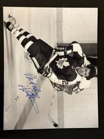 Toronto Maple Leafs Darryl Sittler Autographed Matted 14"x11" Photographic Print 1/5/1975